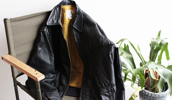 【VINTAGE】60s Fieldmaster Leather Jacket.極上の革質に綺麗な