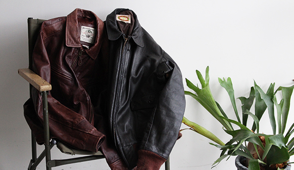 VINTAGE】80s BANANA REPUBLIC Leather Jacket.作り込みの