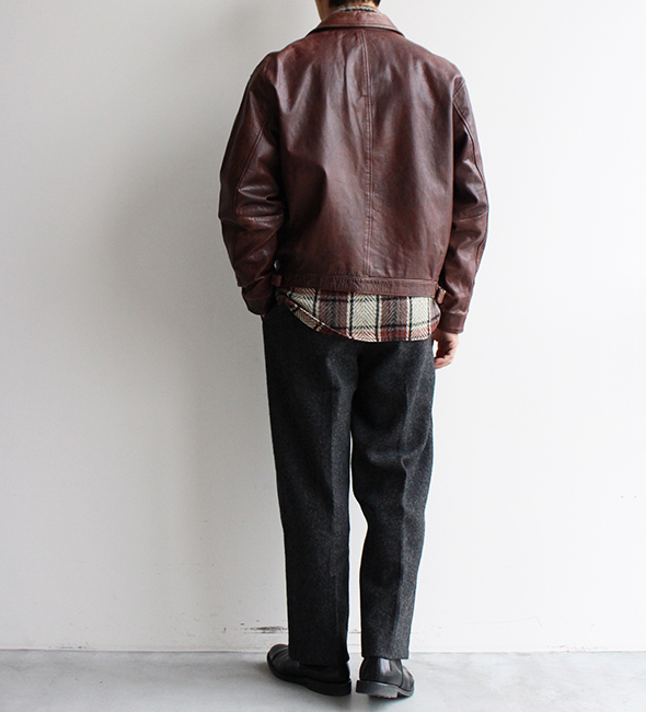 VINTAGE】80s BANANA REPUBLIC Leather Jacket.作り込みの素晴らしい ...