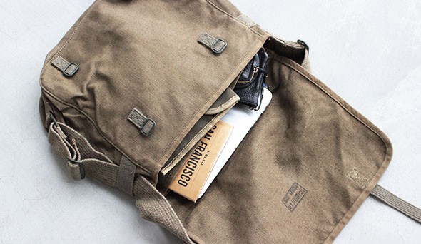 50s French Army Linen Canvas Bag