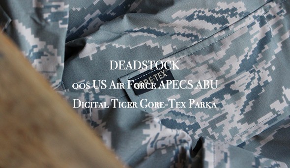 DEADSTOCK】00s US Air Force APECS ABU Digital Tiger Gore-Tex Parka
