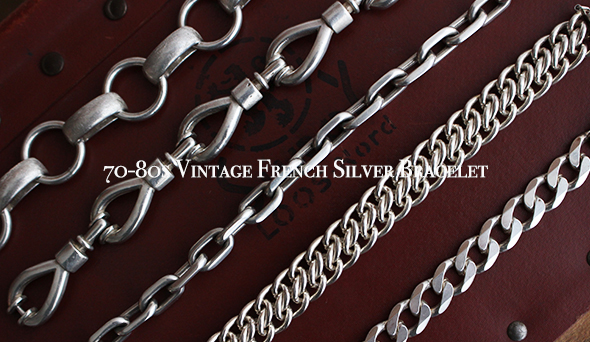 【VINTAGE】70-80s Vintage French Silver Bracelet.厳選して集めて 