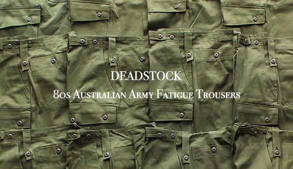 DEADSTOCK】80s Australian Army Fatigue Trousers.世界的にも希少な 