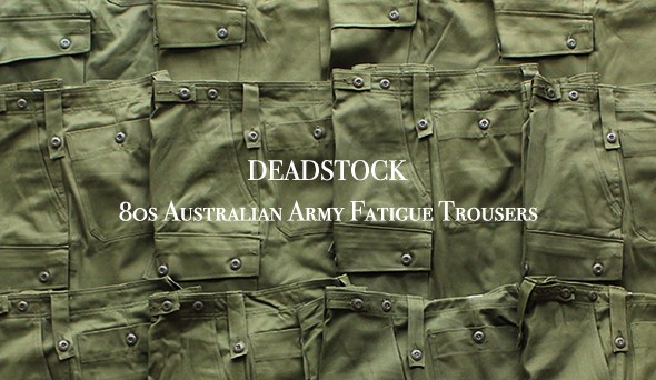 DEADSTOCK】80s Australian Army Fatigue Trousers.世界的にも希少な