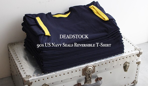 DEADSTOCK】90s US Navy Seals Reversible T-Shirt . GWに向けてご用意