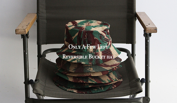 【Only A Few Left】Reversible Bucket hat ”Vintage Fabric”.希少な