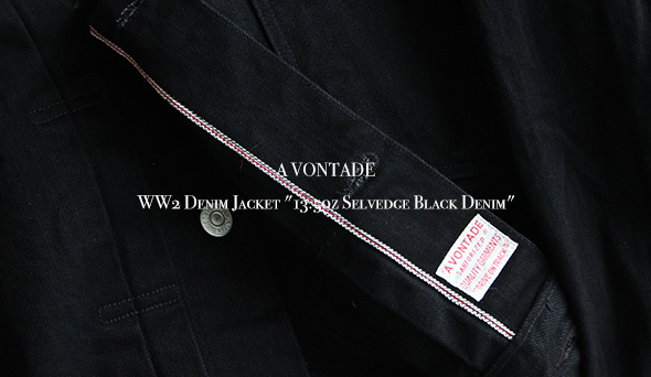 【A VONTADE / ア ボンタージ】より新作の『WW2 Denim Jacket