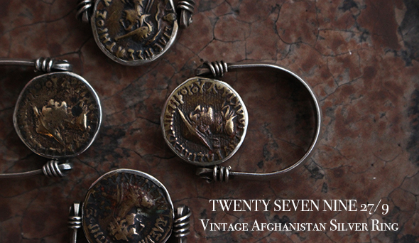 TWENTY SEVEN NINE 27/9】Vintage Afghanistan Silver Ring.非常