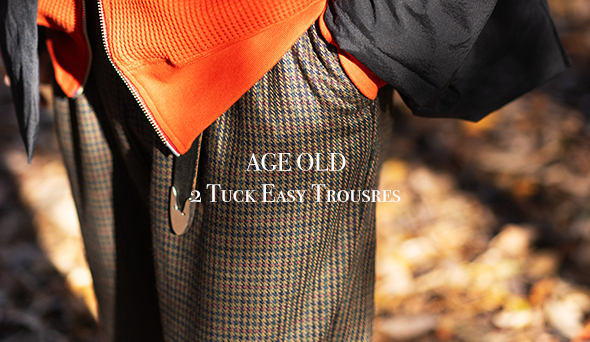 AGE OLD / エイジオールド】2tuck Easy Trousers “Deadstock Made In