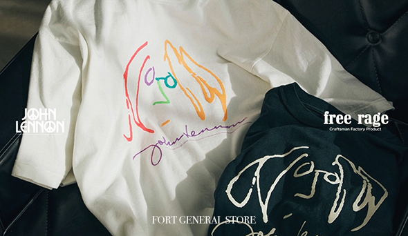 John Lennon×free rage×FORT】ART Recycle Cotton S/S Teeをリリース